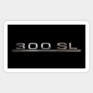 Mercedes-Benz 300 SL Convertible W198 Emblem on Black Magnet